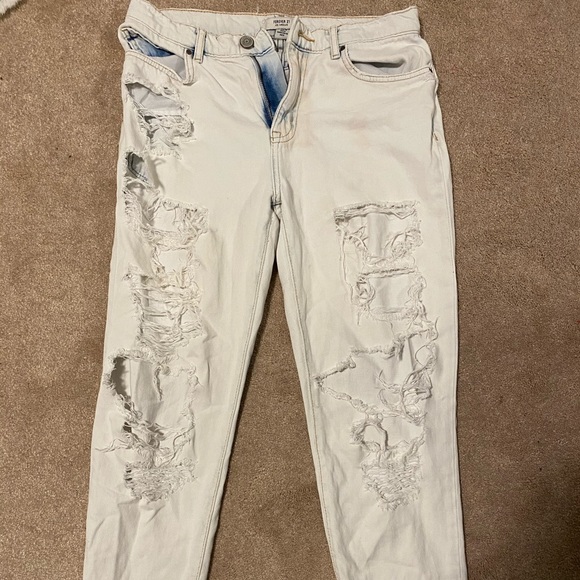 White Ripped Jeans - Picture 2 of 2